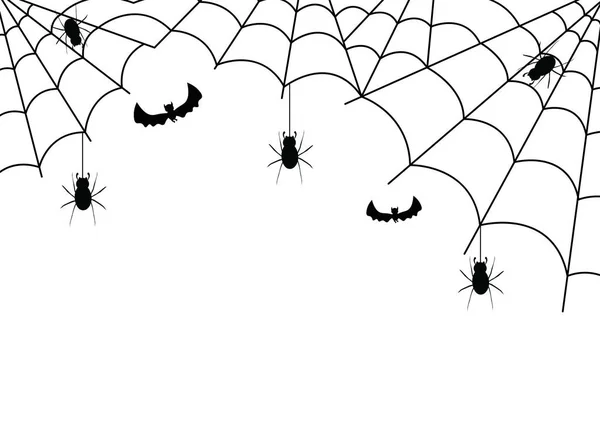 Вечеринка Честь Хэллоуина Ведьмами Домом Привидениями Тыквами Летучими Мышами Полной — стоковый вектор