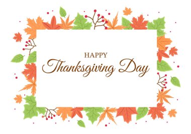 Çizgi film Türkiye, Yapraklar, Tavuk, Balkabağı ve Diğer Dekorasyon veya Arkaplan Vektörü Resimleri İçin Mutlu Şükran Günü Kutlamaları