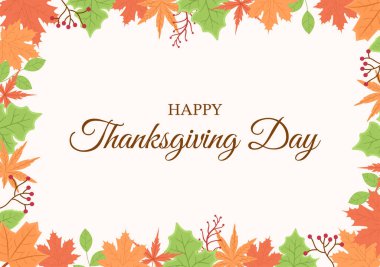 Çizgi film Türkiye, Yapraklar, Tavuk, Balkabağı ve Diğer Dekorasyon veya Arkaplan Vektörü Resimleri İçin Mutlu Şükran Günü Kutlamaları