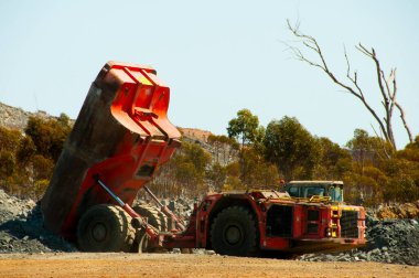 Ore Pad 'de maden kamyonu