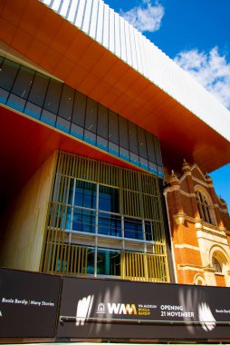 Perth, Avustralya - 12 Eylül 2020: Batı Avustralya Boola Bardip Müzesi