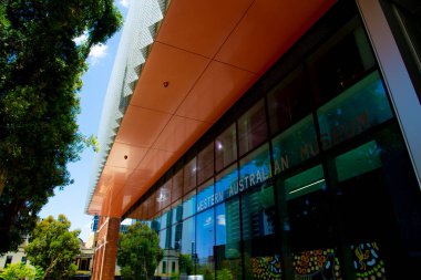 Perth, Avustralya - 17 Aralık 2020: Batı Avustralya Boola Bardip Müzesi