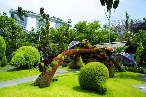 Jardines Junto Bahía Singapur — Foto de Stock