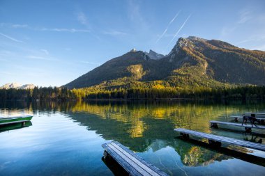 Bavyera 'daki Hintersee Gölü - Almanya