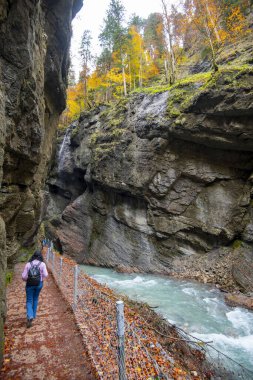 Bavyera 'daki Partnachklamm Vadisi - Almanya