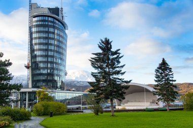 Narvik 'te Kongens Caddesi' ndeki bina - Norveç
