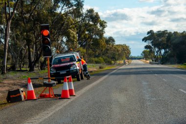 Otobanda Yol Yapımı Trafik Kontrolörü
