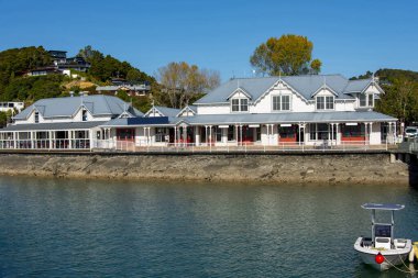 Adalar Körfezi 'ndeki Paihia Rıhtımı Yeni Zelanda