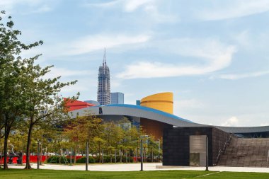 Şehrin merkezi parkında Shenzhen, Çin, 22.08.2019 'da bulunur.