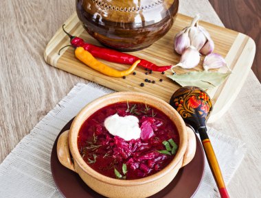 Borsch, bir pancar çorbası