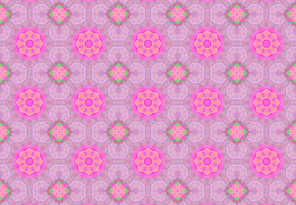 Kaleidoscopic floral background — Stock Photo, Image