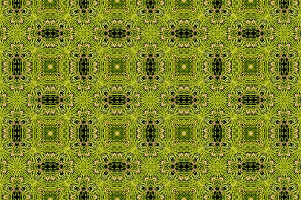Grüne kaleidoskopische Muster — Stockfoto