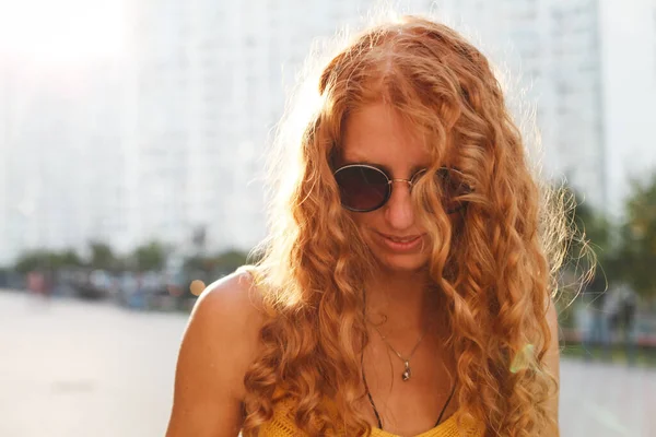 Portrait Woman Sunglasses — Stock Photo, Image