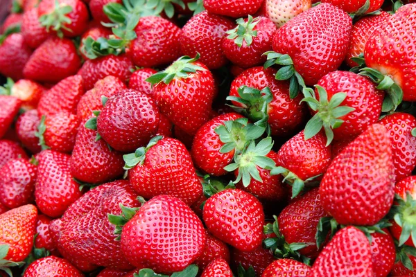 Detail of strawberry in group Stock Photo