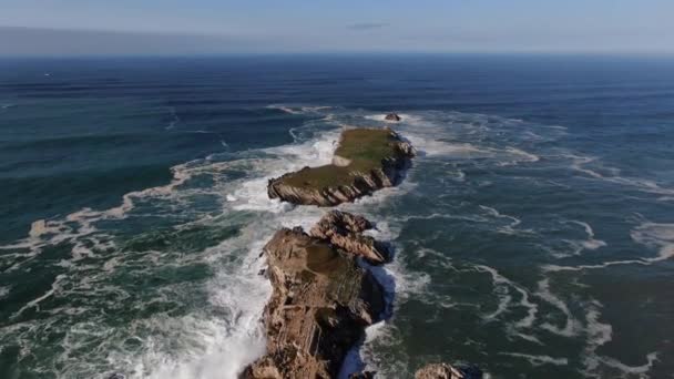 Baleal Peniche Gelegen Portugal — Stockvideo