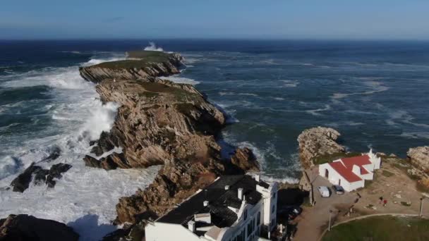 Baleal Peniche Gelegen Portugal — Stockvideo