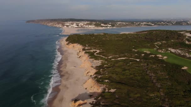 Praia Bom Sucesso Obidos Portugal — Stockvideo