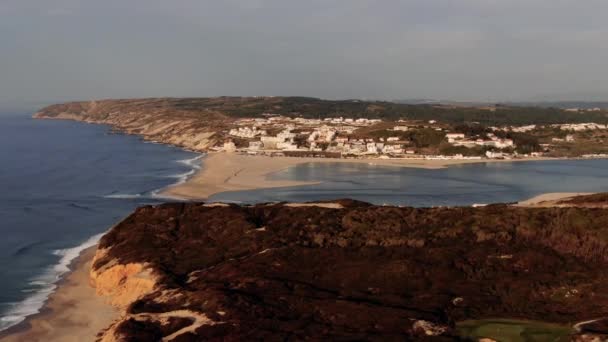 Praia Bom Sucesso Obidos Portugal — Vídeos de Stock
