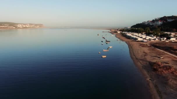 Lagoa Obidos Portugália — Stock videók