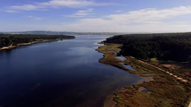 Lagoa Obidos Portugália — Stock videók