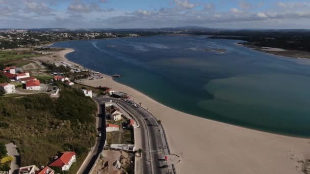 Lagoa Obidos Portugal — Vídeo de stock