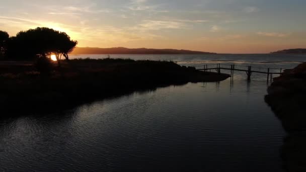 Lagoa Bidos Portekiz — Stok video