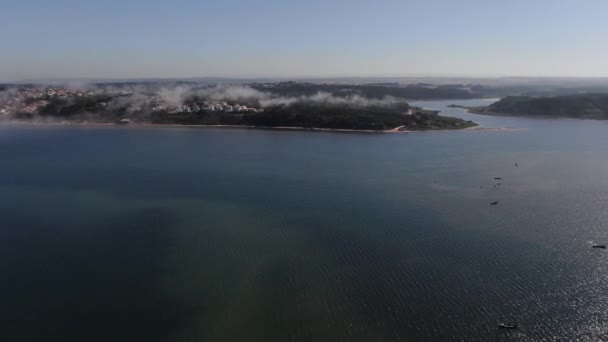 Lagoa Óbidos Portugal — Vídeo de Stock