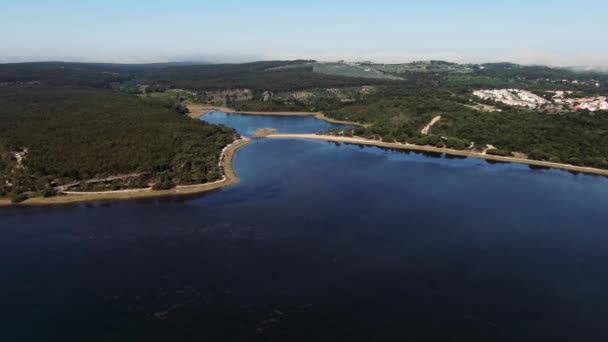 Lagoa Obidos Portugalsko — Stock video