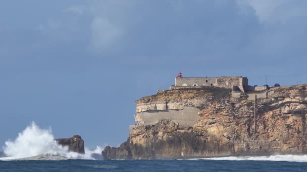 Praia Nazare Portugal — Vídeo de Stock