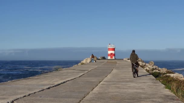 Praia Nazare Portugal — Vídeo de Stock