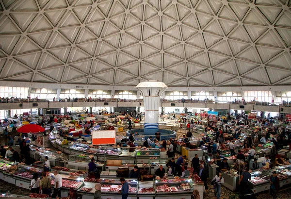 Vista Mercado Chorsu Partir Interior Segundo Andar Tashkent Uzbequistão Comércio — Fotografia de Stock
