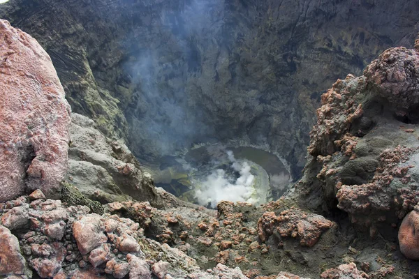 Kerinci krater wulkanu na wyspie Sumatra, Indonezja — Zdjęcie stockowe