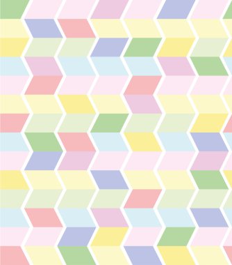 vektör kesintisiz geometrik desen pastel renklerde