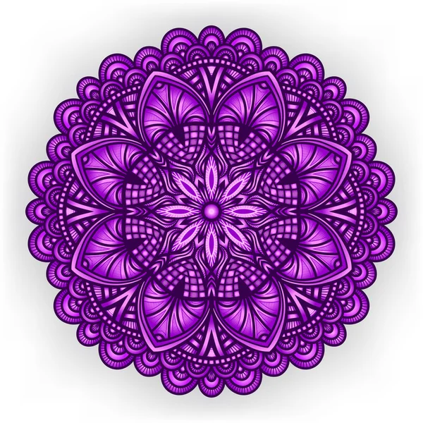 Ornament floral violet. model circular — Vector de stoc