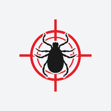 mite icon red target clipart