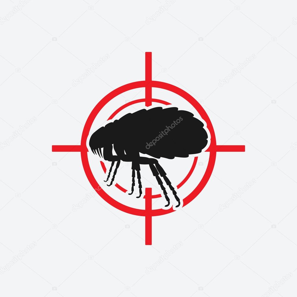 flea icon red target
