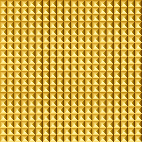 Nahtloses Muster der goldenen Pyramide — Stockvektor