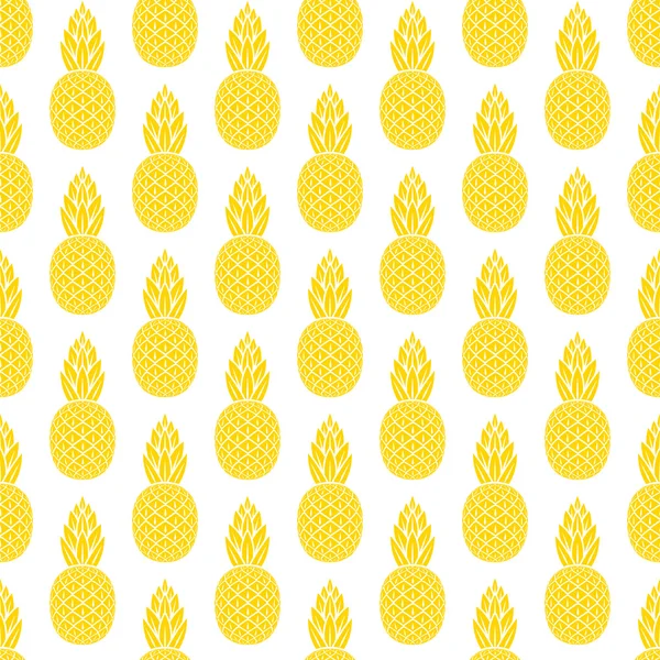 Ananas modello senza cuciture — Vettoriale Stock