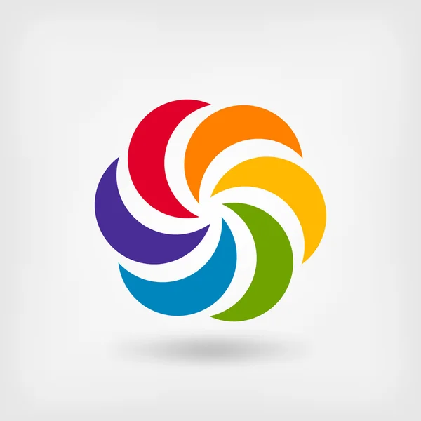Gekleurde abstracte cirkel symbool — Stockvector