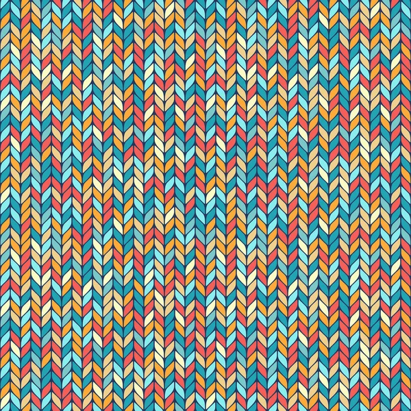 Mélange tricoté motif de fond sans couture — Image vectorielle