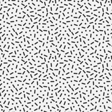 basit soyut tek renkli seamless modeli siyah çizgiler ve noktalar