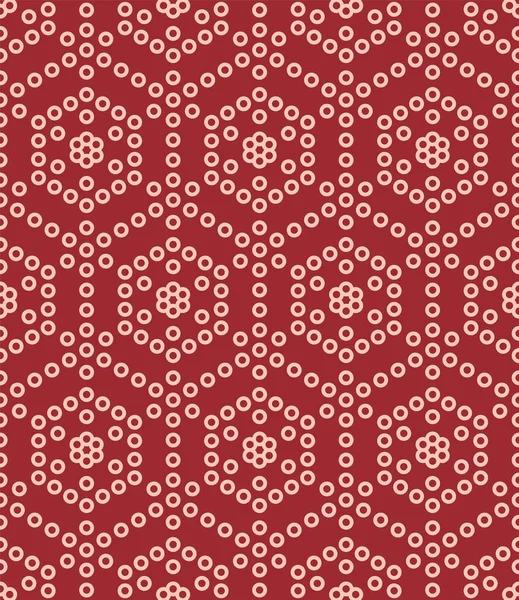 Cirkel geometrisch japans naadloos patroon — Stockvector