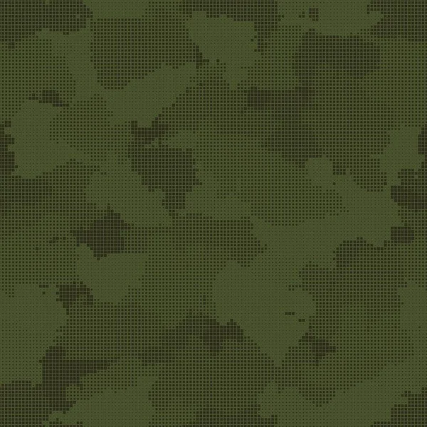 Padrão sem costura de camuflagem de pixel verde Ilustração De Stock