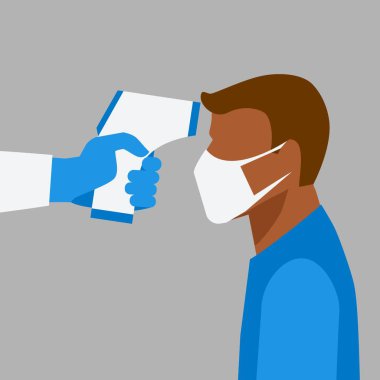 Sıhhiye insanın vücut ısısını ölçer