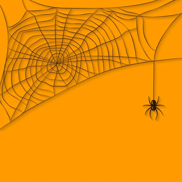 Fundo com teia de aranha —  Vetores de Stock