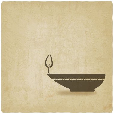 oil lamp old background clipart