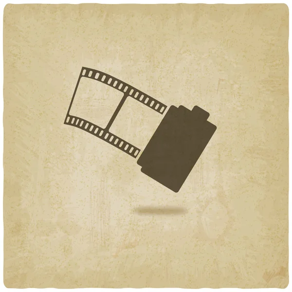 Kamera Film Roll alten Hintergrund — Stockvektor