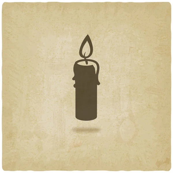 Candle old background — Stock Vector