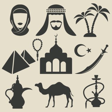 Arapça Icons set