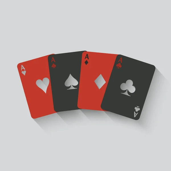 Ases juego de tarjetas — Archivo Imágenes Vectoriales